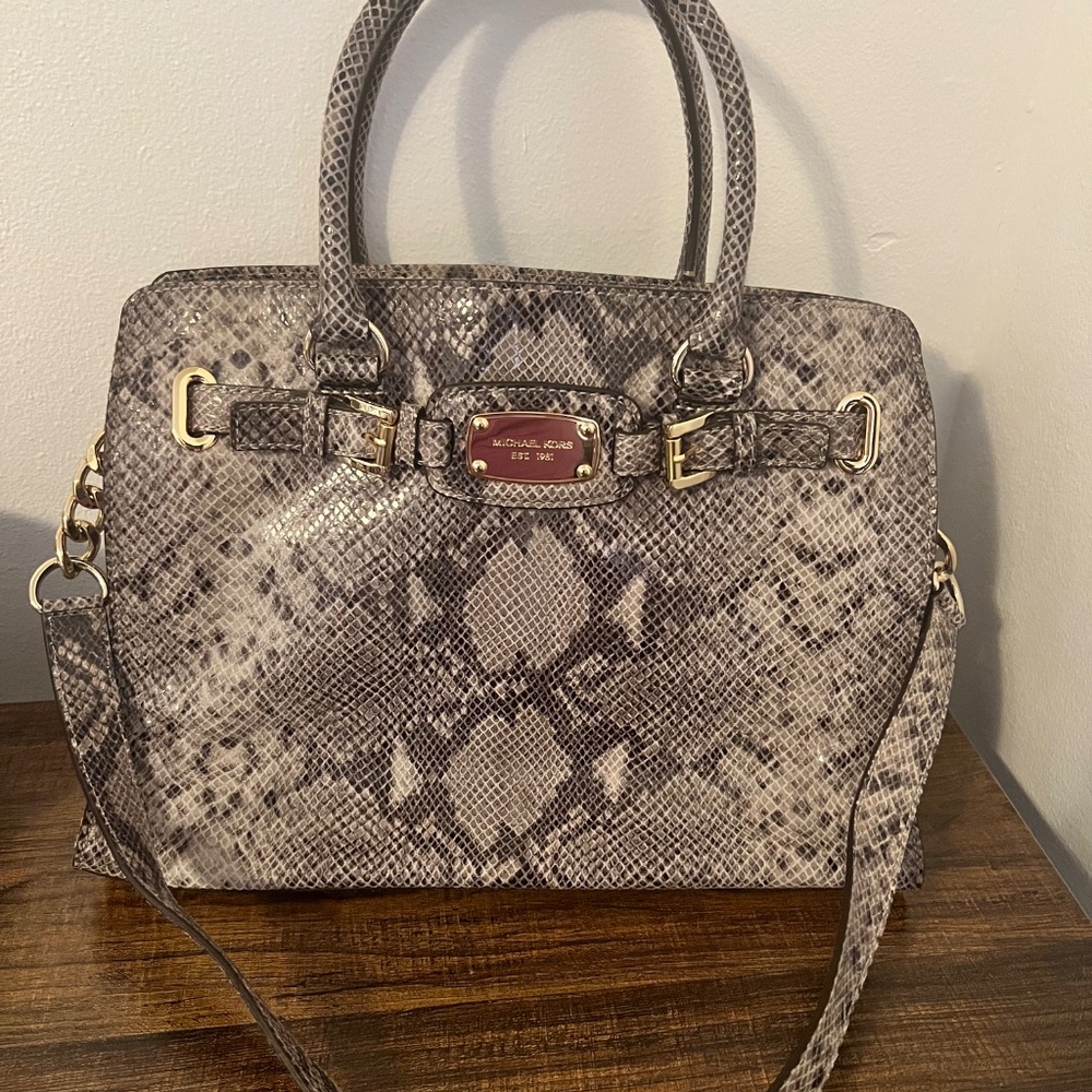 Michael Kors Leather Python Embossed Bag. - image 3